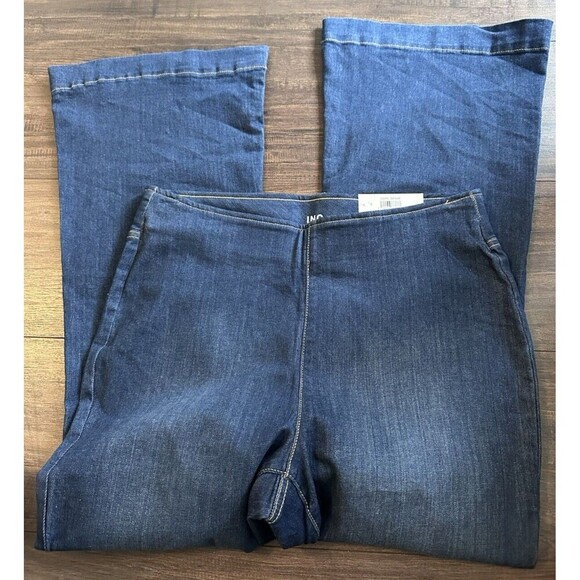 I.N.C. International Concepts Women's Stretch High Rise Pull-On Flare Jean P 14 - Picture 6 of 8